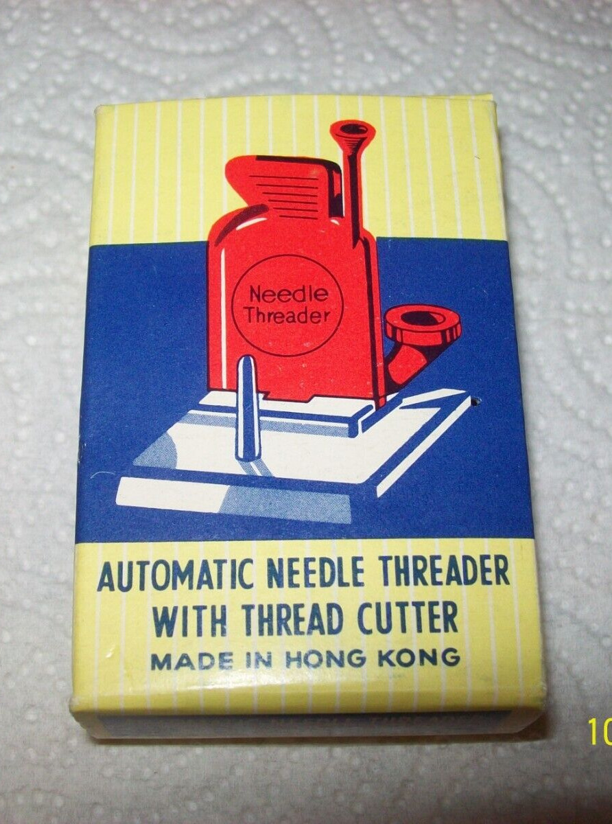 Vintage Automatic Needle Threader With Thread Cutter Made In Hong Kong