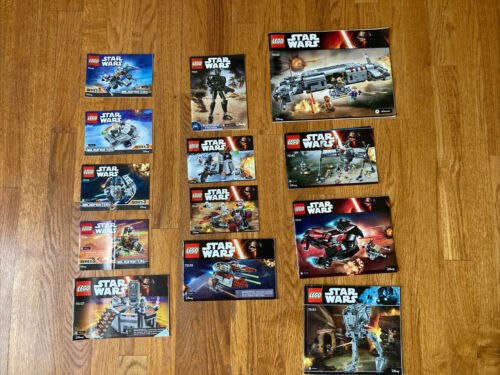 Lego Star Wars Instruction Manuals (production Year 2016) Lot Of 13
