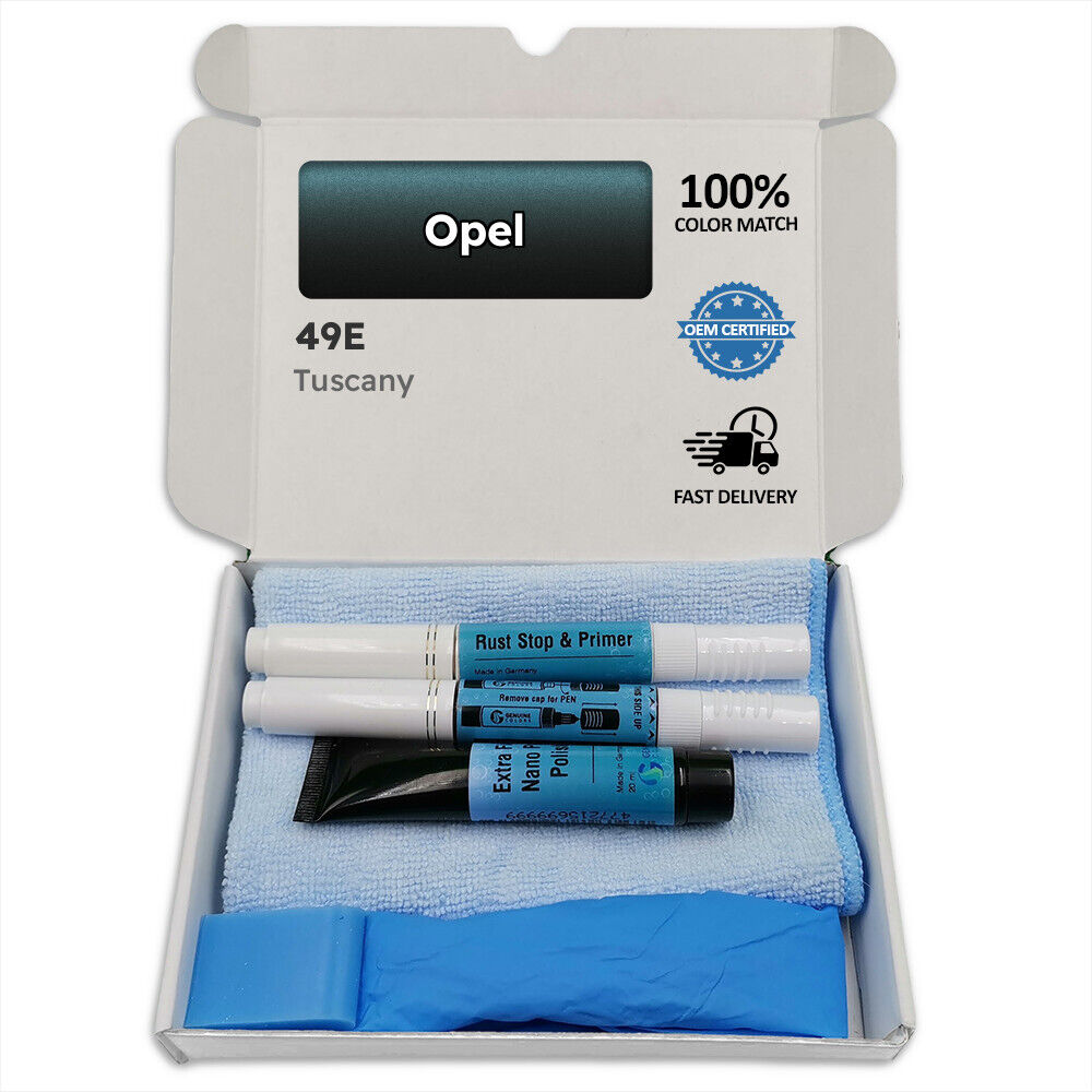 49e Tuscany Black Touch Up Paint For Opel Pen Stick Scratch Chip Fix Brush Repa