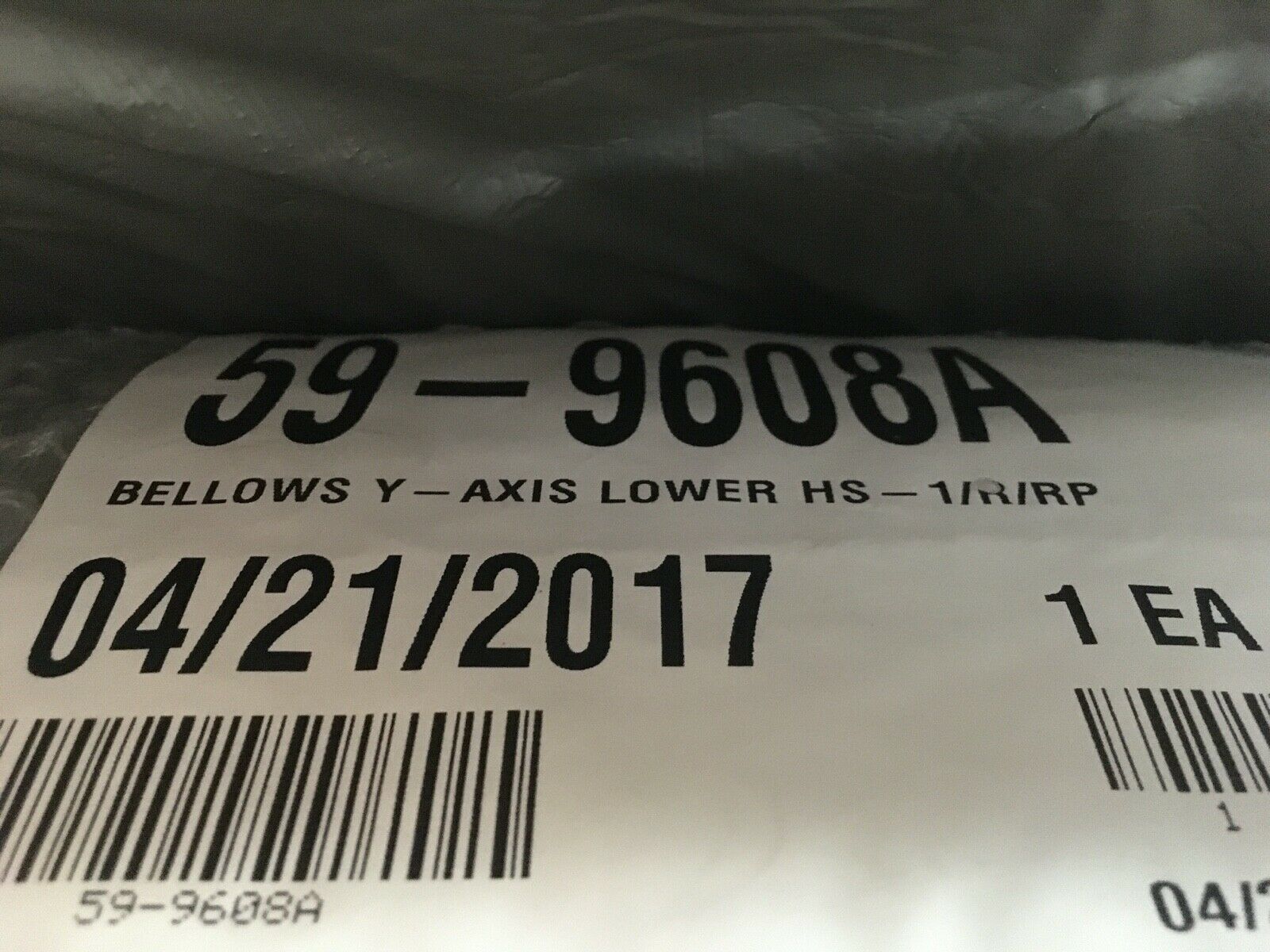 New Oem Haas Bellows 25.90in Y-axis Lower Hs-1/r/rp 59-9608a Cnc Rail Cover