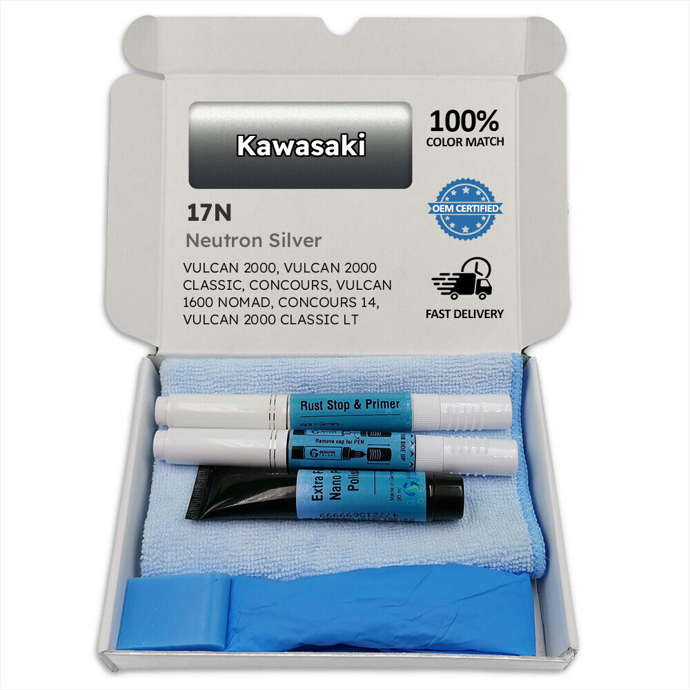 17n Neutron Silver Touch Up Paint For Kawasaki Vulcan 2000 Classic Concours 160