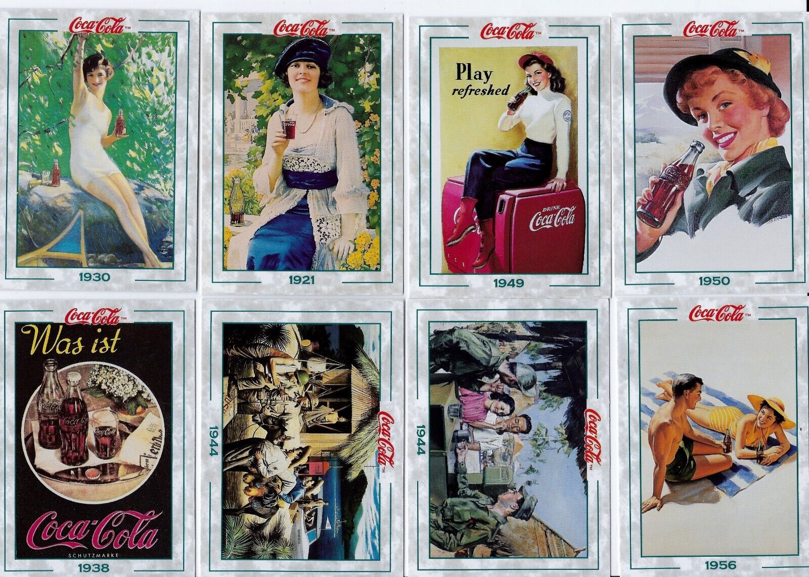 The Coca-cola Collection Trading Cards Series 2 - 1994 8 Trading Cards Coke  #6