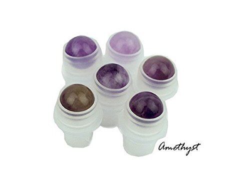 Gemstone Replacement Rollers - 10ml And 5ml For Glass Bottles (12, Amethyst)