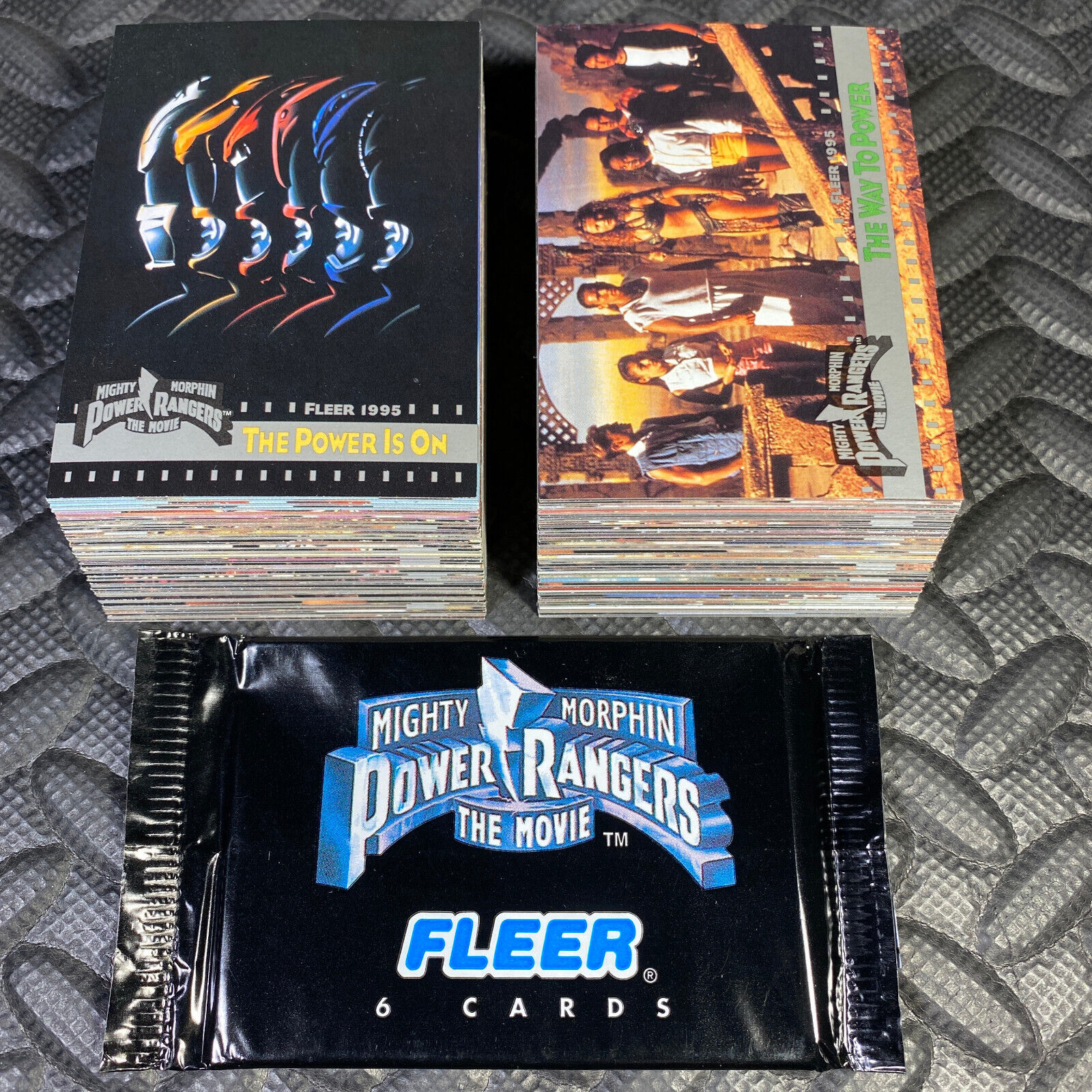 Power Rangers The Movie Complete 150-card Trading Cards Set 1995 Fleer +wrapper!
