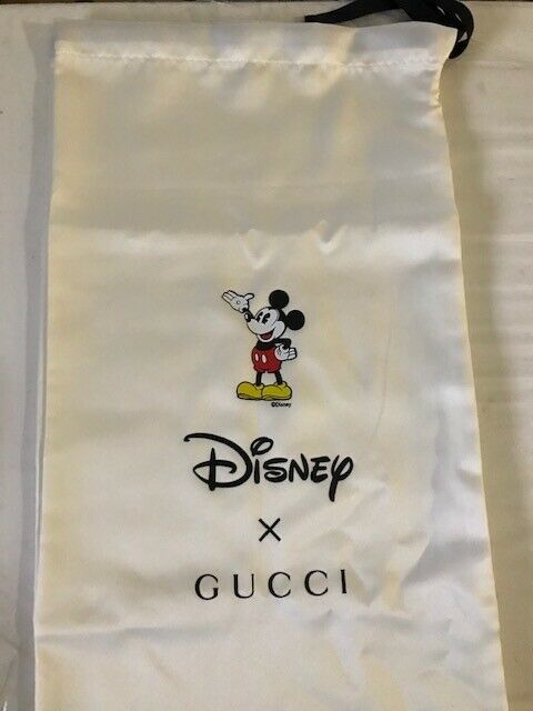 A Single (1) Gucci Mickey X Disney  Dust Bag Travel Shoes 17 Inches X 8.5 Inches