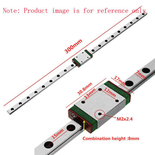 Mgn7/9/12/15 Miniature Rail Guide Slide Linear  Block Carriage Cnc