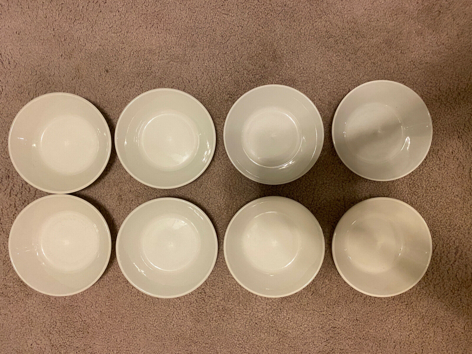Lot Of 8 Vintage Stonehenge White Midwinter 6.5" Coupe Soup/cereal Bowls England
