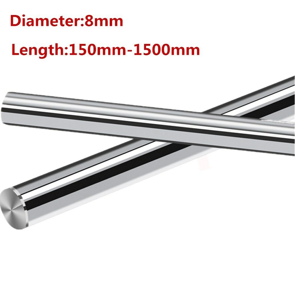 12mm/8mm Diameter Hardened Stainless Steel Linear Bearing Rod Rail Chrome Cnc