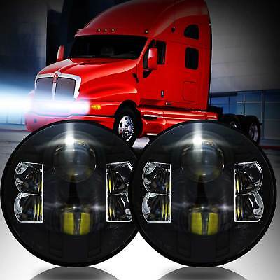 Led Headlights For Kenworth T2000 T-2000 98 To 2010 Tractor Trailer Truck Lamps