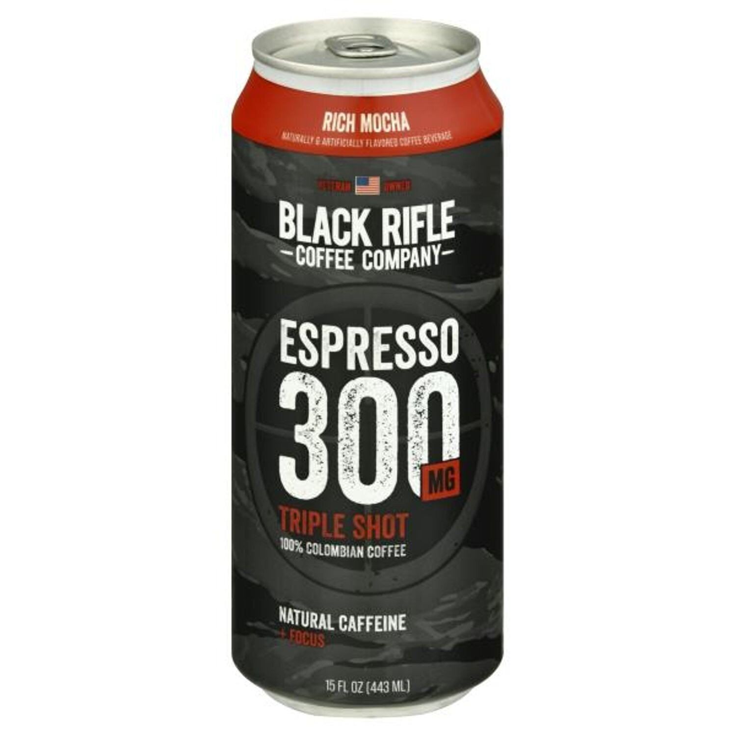 Black Rifle Coffee Co. Rich Mocha Espresso 300 Triple Shot, 12-pack 15 Fl Oz...