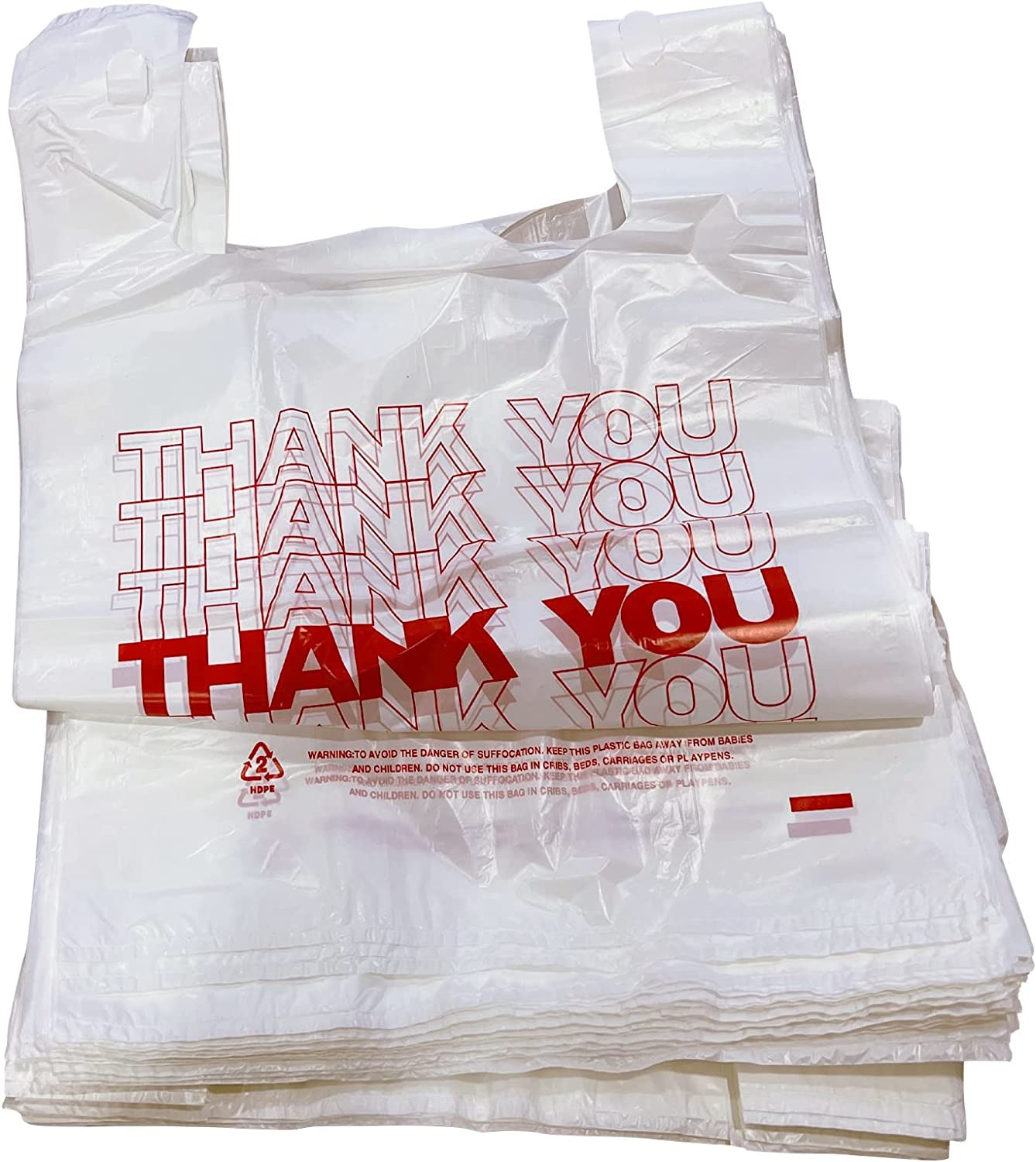 Tashibox Shopping Thank Reusable And Disposable Grocery Bags Measures 11.5" X X