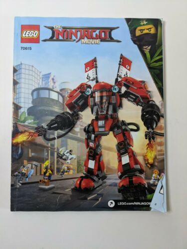 Lego 70615 Instruction Manual Only For The Ninjago Movie