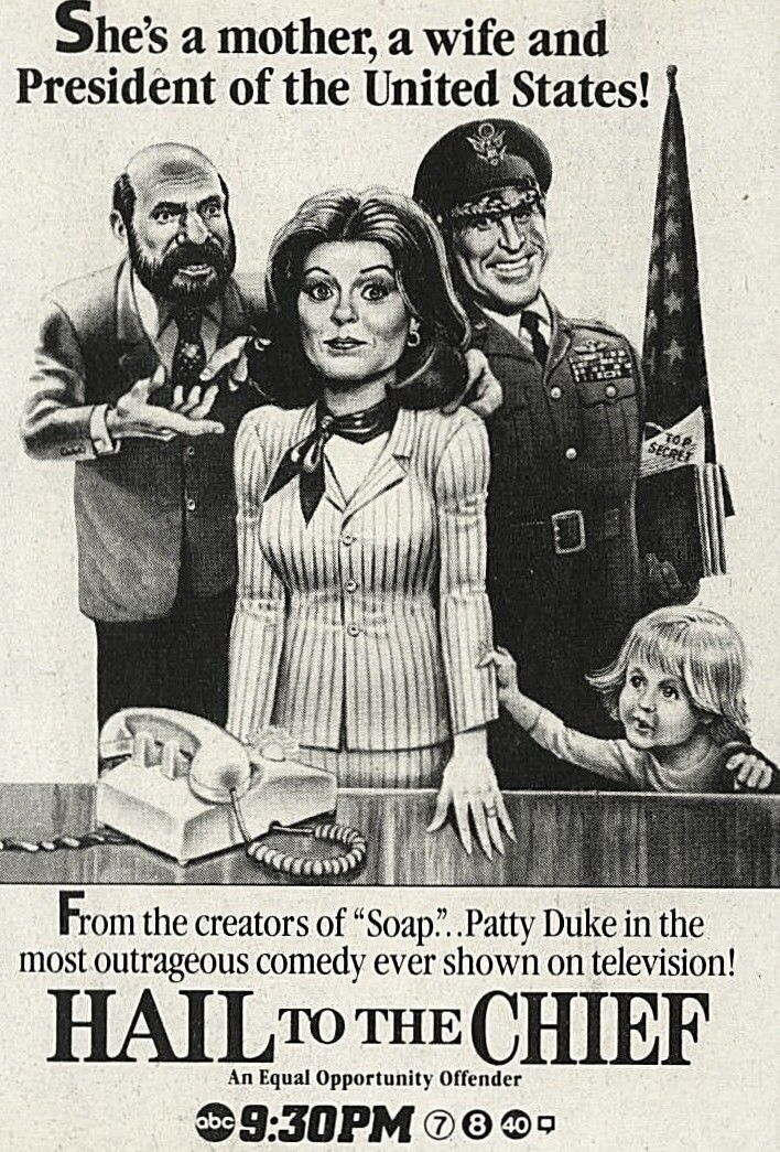 1985 Tv Ad Patty Duke In Hail To The Chief Abc Series Herschel Bernardi