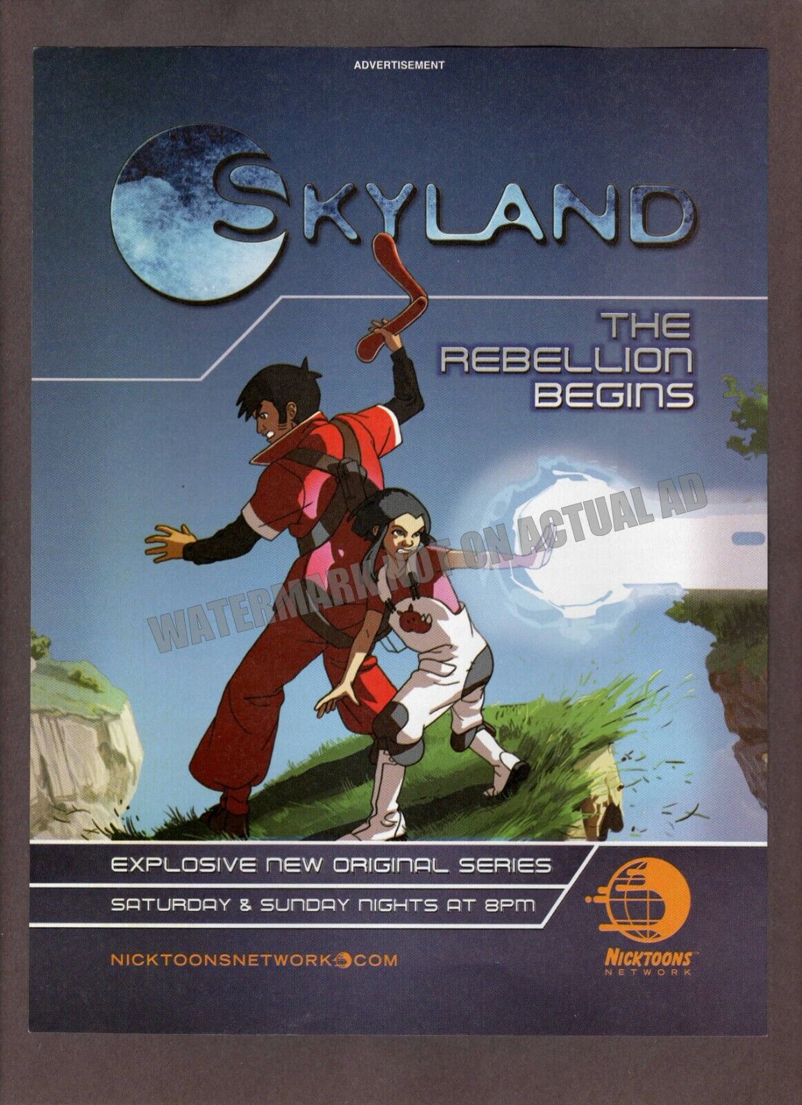 Skyland Original 2005 Trade Print Magazine Ad Poster Nickelodeon Animation