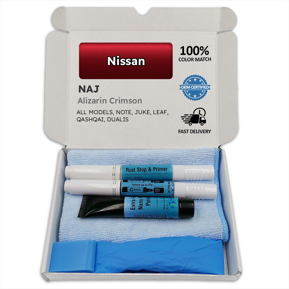 Naj Alizarin Crimson Red Touch Up Paint For Nissan Note Juke Leaf Qashqai Duali