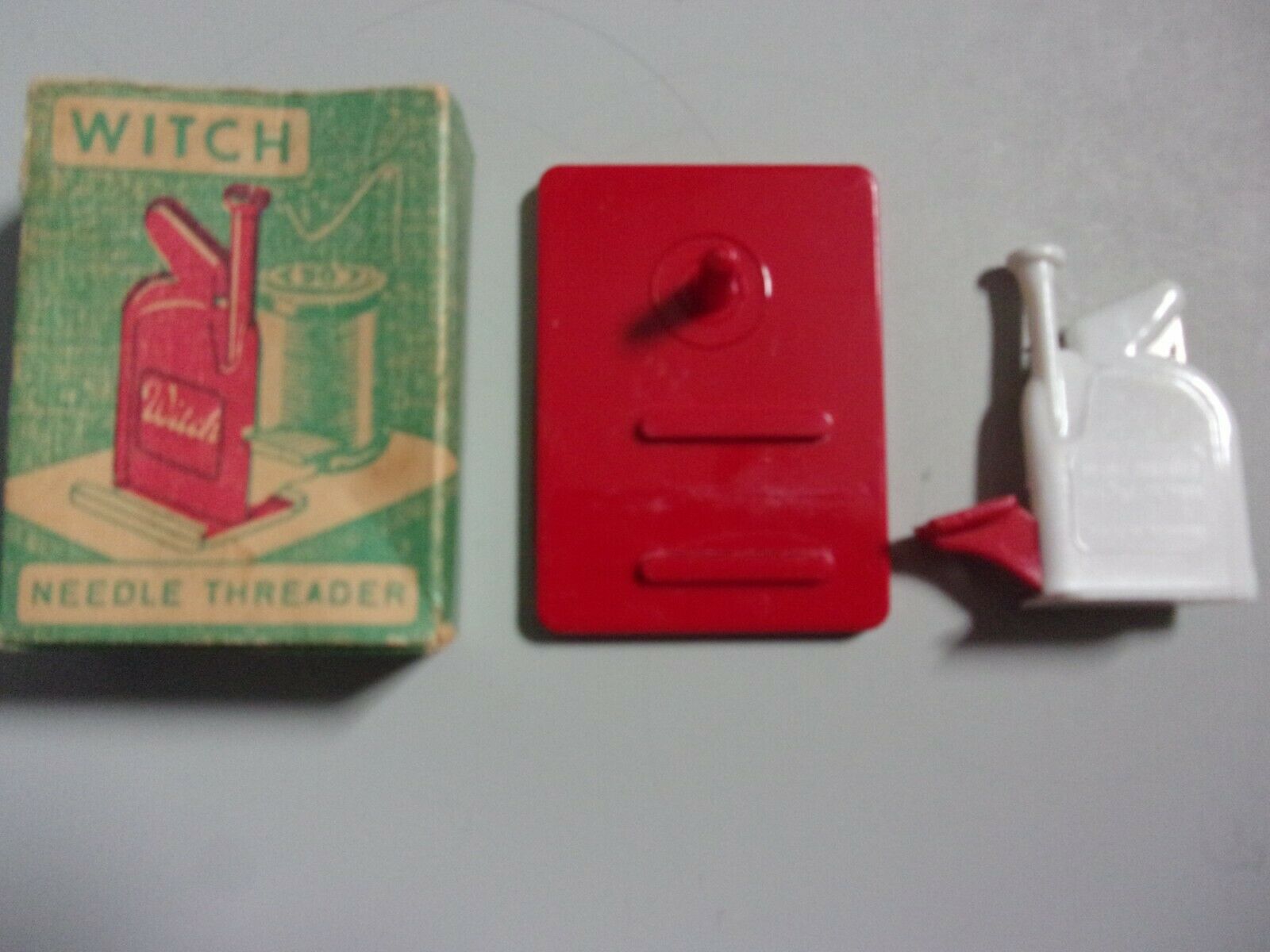 Vintage Witch Needle Threader In Original Box