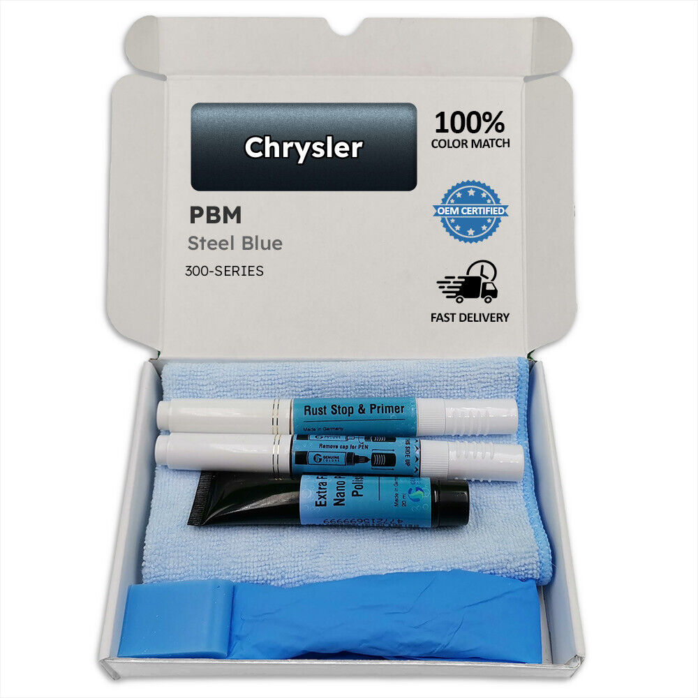 Pbm Steel Blue Touch Up Paint For Chrysler 300 Series Pen Stick Scratch Chip Fi