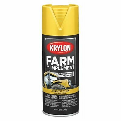 Krylon K01934000 Spray Paint, John Deere Yellow, High Gloss, 12 Oz.