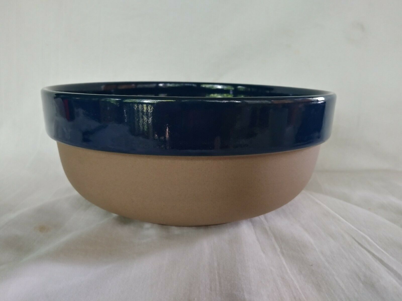 Midwinter Stoneware Made In Japan Blue Lapis Round Serving Bowl @ 8 1/4"