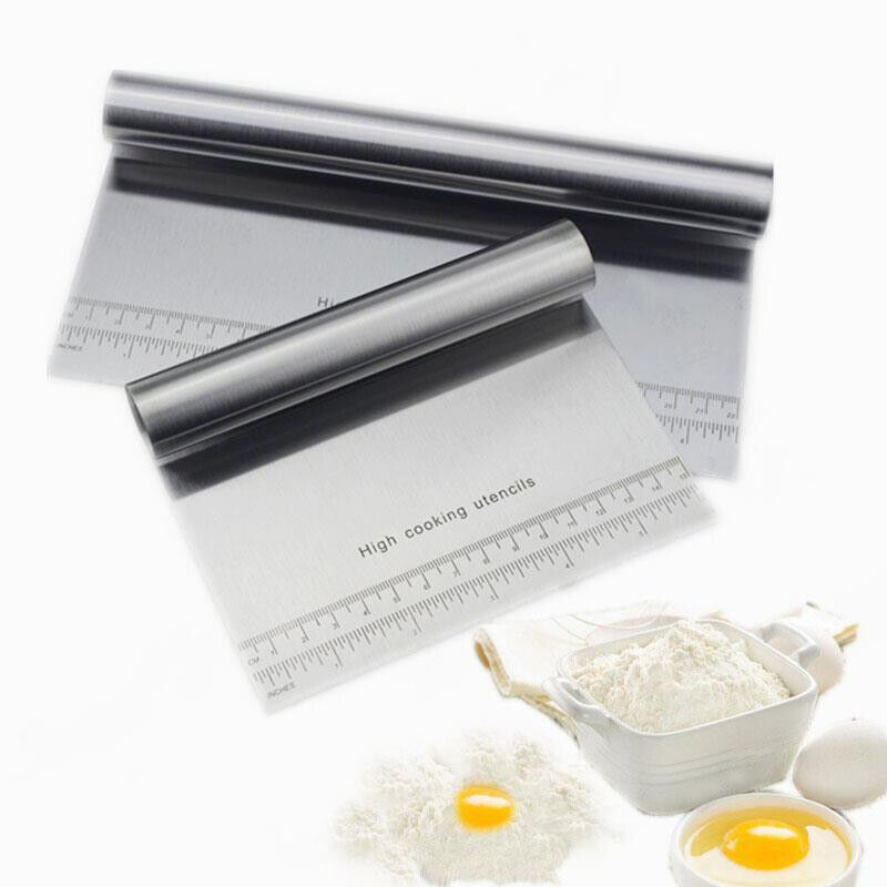 Stainless Steel Pastry Scraper With Scale Pastry Scraper Baking Accessoriaa