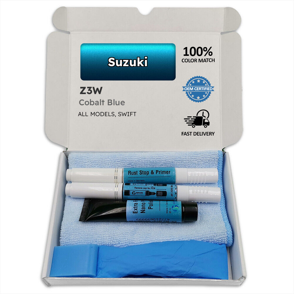Z3w Cobalt Blue Touch Up Paint For Suzuki Swift Pen Stick Scratch Chip Fix Brus