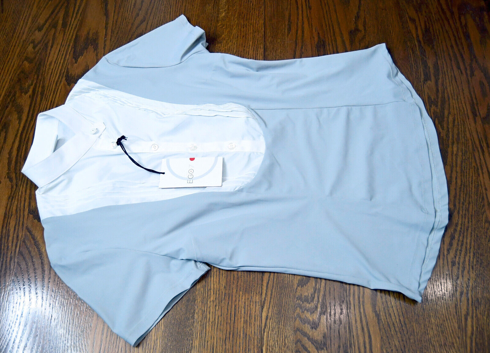 Ego7 New Bavero Show Shirt, Show Sleeve, Grey White, 44, $159.99