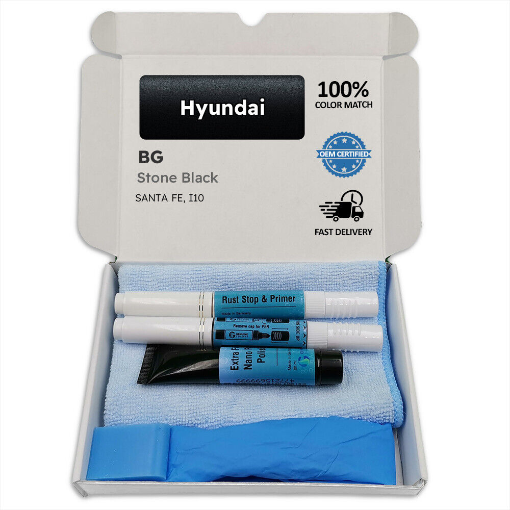 Bg Stone Black Touch Up Paint For Hyundai Santa Fe I10 Pen Stick Scratch Chip F