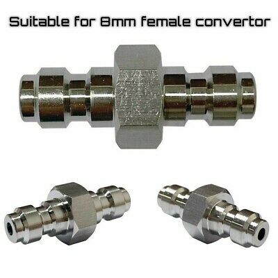 1 Pcs 8mm Double Male Quick Connect Adapter Quick Disconnect Double Male Filling