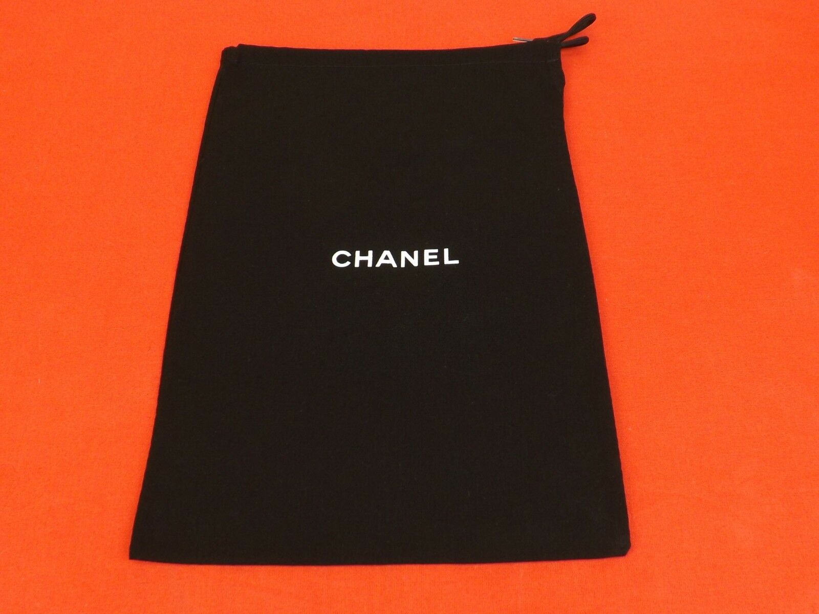 New Chanel Black Dust Bag For Shoes Or Clutch Purse  8 1/2" X 15"