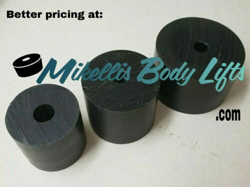 Body Lift Blocks, Pucks 2"-3" Diameter With Variety Of Lengths (pack Of 4)