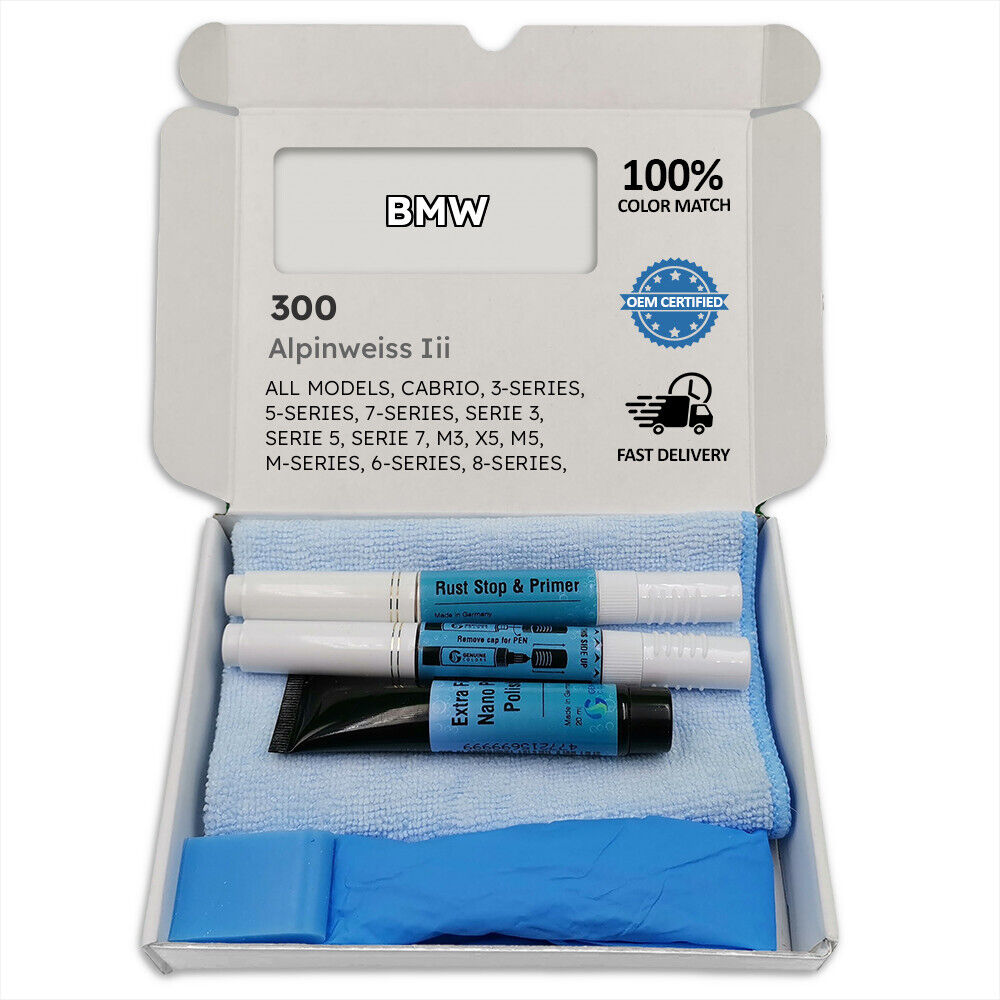 300 Alpinweiss Iii White Touch Up Paint For Bmw Cabrio 3 Series 5 7 Serie M3 X5