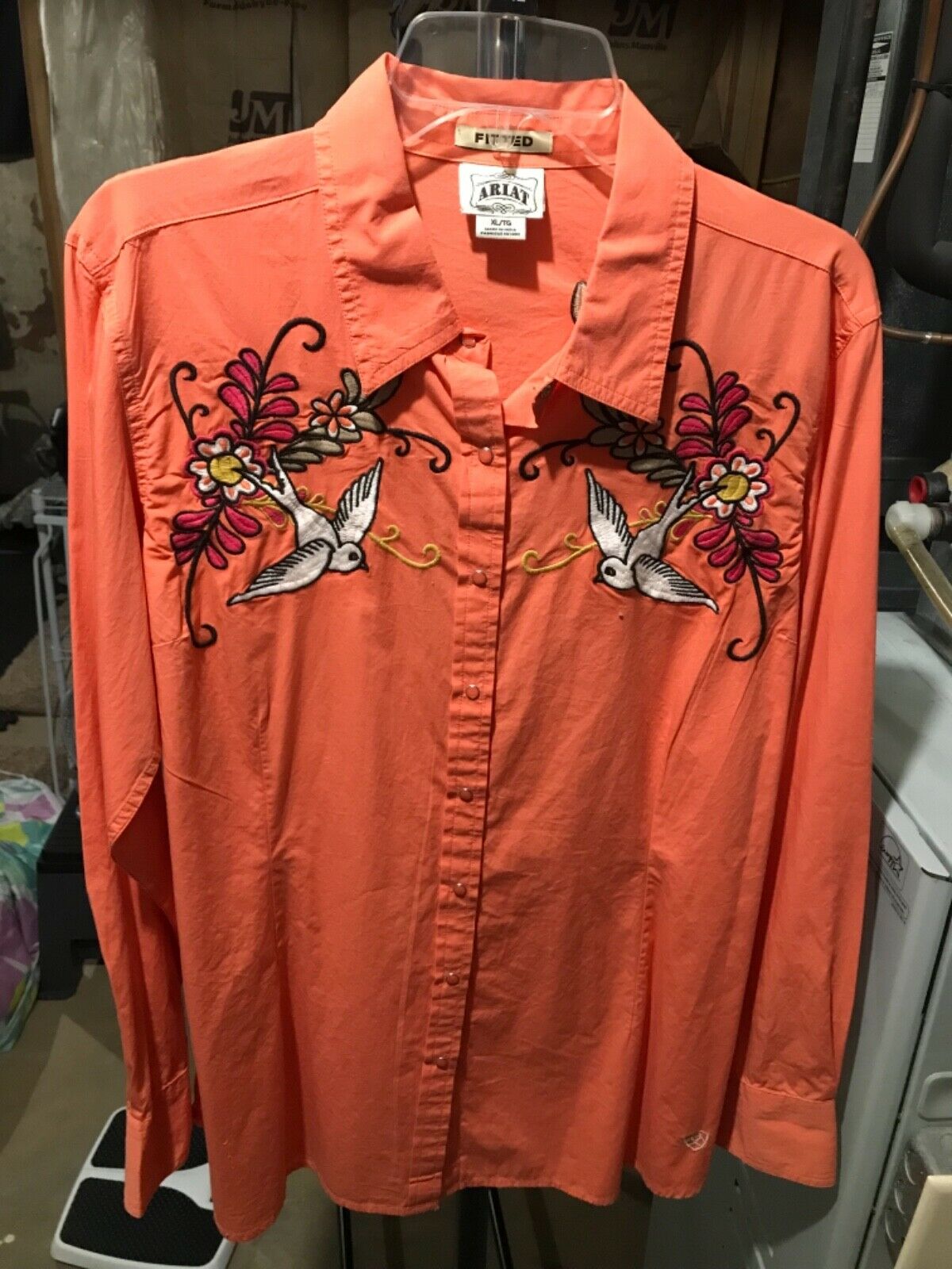 Ariat Ladies Orange Show Shirt