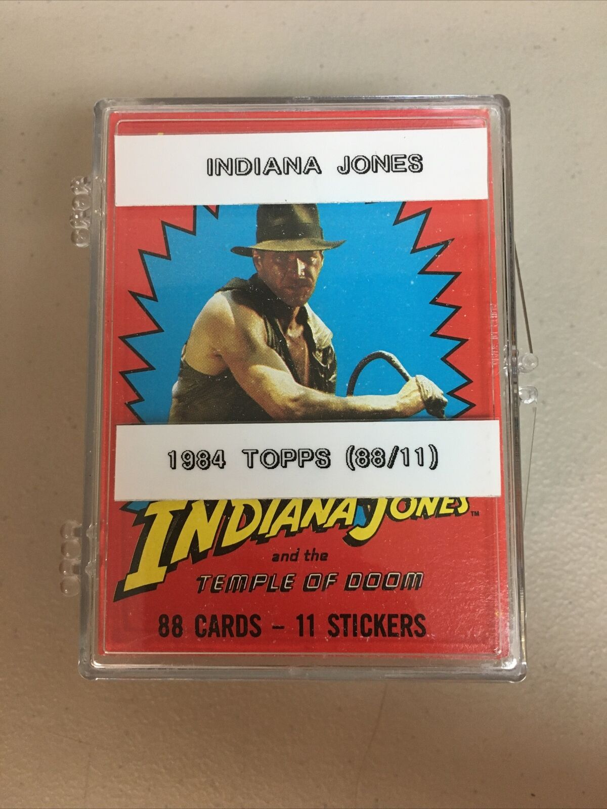 Topps 1984 Indiana Jones And The Temple Of Doom Complete 88 Card Set