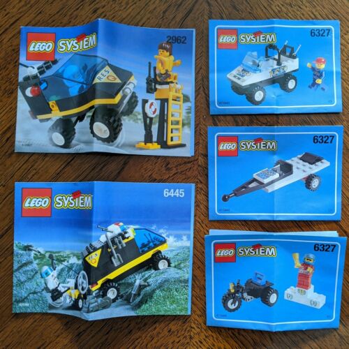Lego System Vintage Instructions Lot: 2962, 6445, 6327