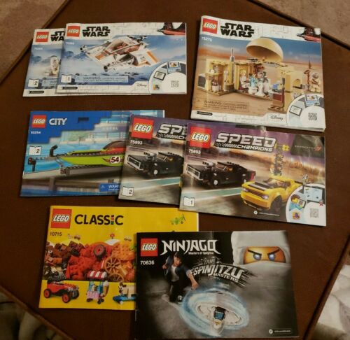 Lot Of Lego Instructions, Manuals/guides Star Wars, Classic, Speed Boat, Ninjago