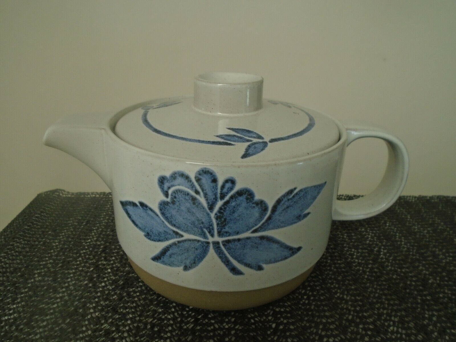 Midwinter Stoneware Blue Print Teapot