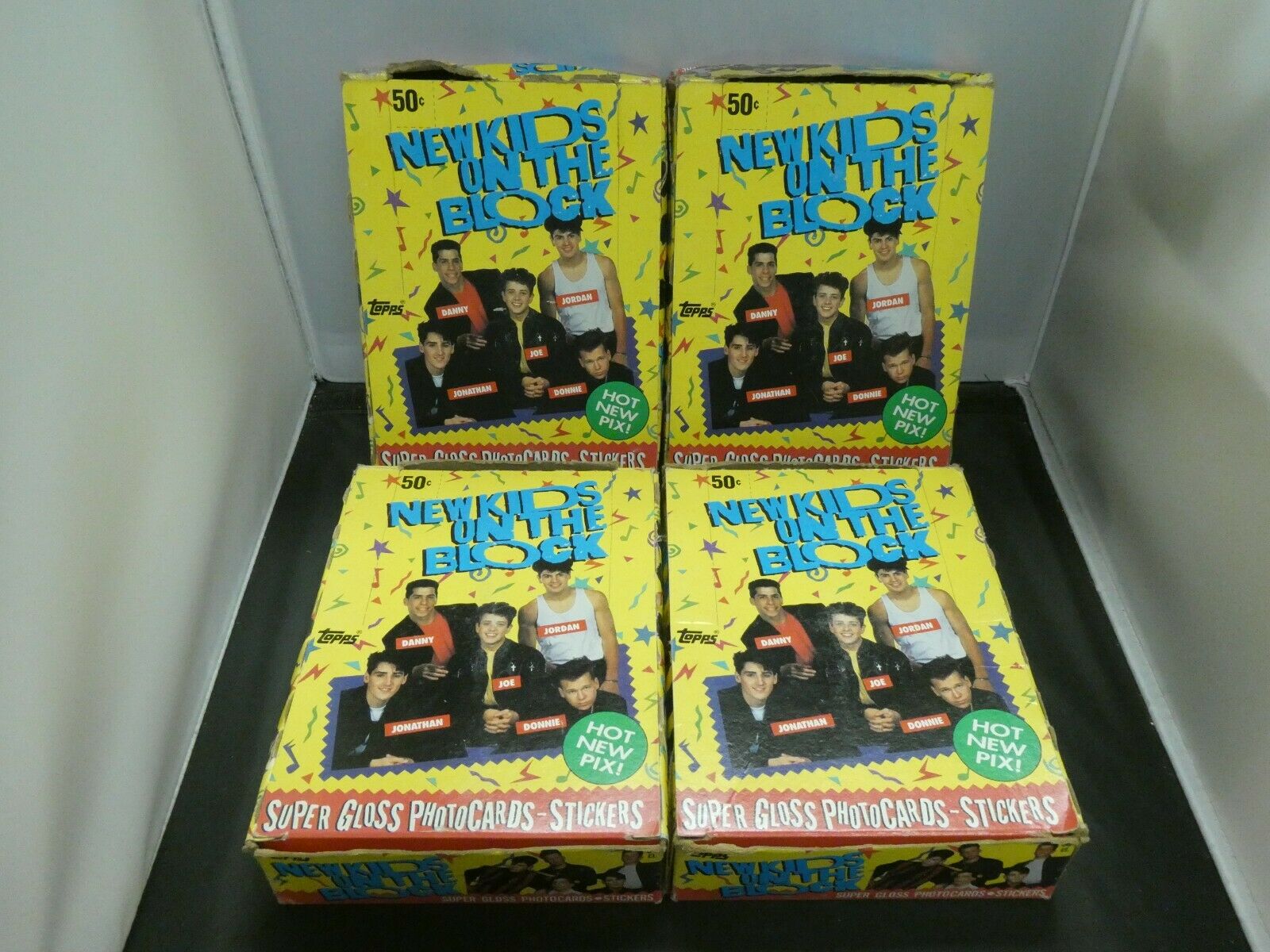 1989 Topps New Kids On The Blocks Cards And Stickers Lot Of 4 Boxes