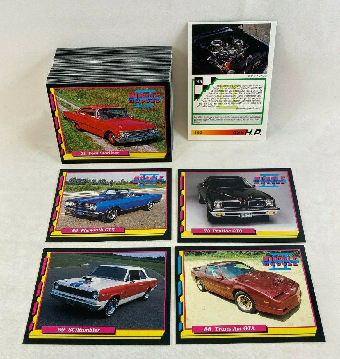 Muscle Cards Ii (performance Years 1992) Complete Series 2 Card Set (#103-192)