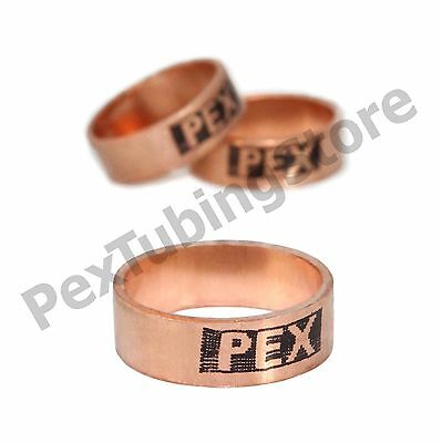 (100) 1/2" Pex Copper Crimp Rings By Sioux Chief, Made In Usa, Astm/csa, #649x2